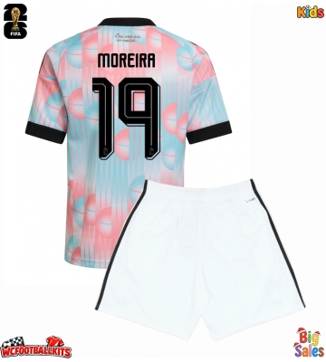 Belgium Diego Moreira #19 Replica Away Stadium Kit for Kids World Cup 2026 Short Sleeve (+ pants)
